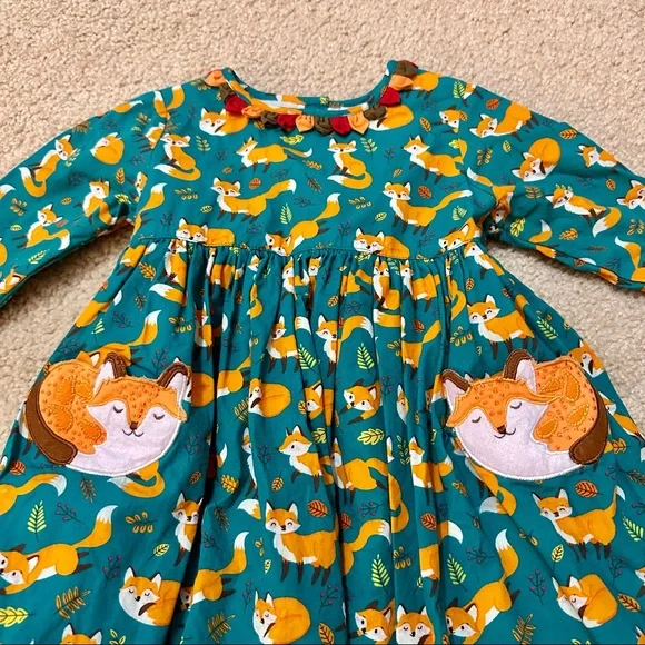 Cotton Kids Fox Dress - Picture 3 of 7